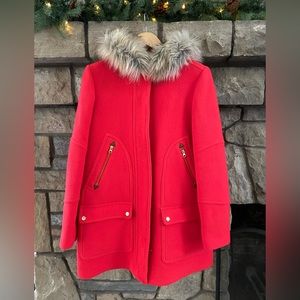 JCREW Chateau Italian Wool Parka/Stadium Coat